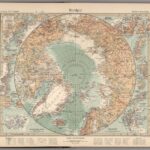 Nord-Polar-Karte - Stielers Weltatlas von 1891