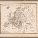 Europa, zur Übersicht der Flussgebiete und Höhenzüge - Stielers Weltatlas von 1819
