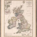 Die Britischen Inseln. Ünersicht - Stielers Weltatlas von 1881 - Karte 45)