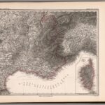 Frankreich. Übersicht (Belgien, Schweiz, Liste der Départements) - Stielers Weltatlas von 1891