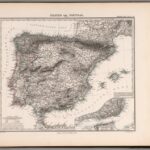 Spanische Halbinsel, Blatt 1 - Stielers Weltatlas von 1881 - Karte 39)