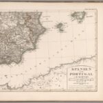 Spanien und Portugal. Übersicht - Stielers Weltatlas von 1881 - Karte 38)