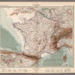 Frankreich in 4 Blättern, Blatt 1 (Bretagne, Normandie) - Stielers Weltatlas von 1891