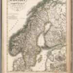 Schweden und Norwgen auch Dänemark, Südliches Blatt - Stielers Weltatlas von 1824