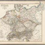 Deutschland, Niederlande, Belgien und Schweiz - Stielers Weltatlas von politische Übersicht - Stielers Weltatlas von 1860 (Karte 14)