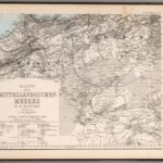 Karte des Mittelländischen Meeres in 8 Blättern - Rumänien, Bulgarien, Türkei, Griechenland, Krym, Klein Asien - Stielers Weltatlas von 1881 - Karte 3)