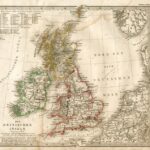 Grossbritannien. Nördliches Blatt - Stielers Weltatlas von 1881 - Karte 47)