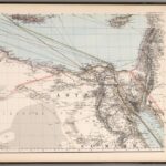 Karte des Mittelländischen Meeres in 8 Blättern - Italien, Sicilienm Sardinien, Corsica, Serbien, Türkei - Stielers Weltatlas von 1881 - Karte 2)