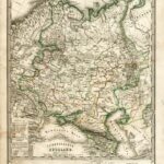 Europaisches Russland in zwey Blättern - Stielers Weltatlas von Erstes Blatt - Stielers Weltatlas von 1825
