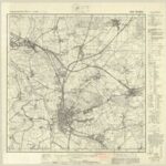 Topographische Karte 1:25.000 (3021) Verden  [ca. 1954, Meßtischblatt]