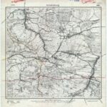 Meßtischblatt Nr.4860 Groditzberg - 1:25.000 (1918)