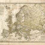 Europa mit politischer Begrentung der einzelnen Staaten - Stielers Weltatlas von 1819
