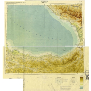 Internationale Weltkarte [K37] - Suchum / Batum (1939) 1:1.000.000 [Fliegerausgabe - Generalstab der Luftwaffe]