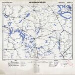 Eisenbahnkarte Deutschlands - Blatt 14 - Neubrandenburg (1945) 1:300.000 [Britische Kriegsversion]