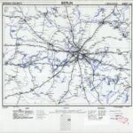Eisenbahnkarte Deutschlands - Blatt 22 - Berlin (1945) 1:300.000 [Britische Kriegsversion]