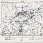 Eisenbahnkarte Deutschlands - Blatt 27 - Köln (1944) 1:300.000 [Britische Kriegsversion]