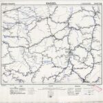 Eisenbahnkarte Deutschlands - Blatt 28 - Kassel (1944) 1:300.000 [Britische Kriegsversion]