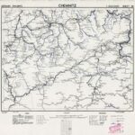 Eisenbahnkarte Deutschlands - Blatt 38 - Chemnitz (1945) 1:300.000 [Britische Kriegsversion]