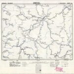 Eisenbahnkarte Deutschlands - Blatt 46 - Zwiesel (1945) 1:300.000 [Britische Kriegsversion]