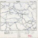 Eisenbahnkarte Deutschlands - Blatt 54 - Passau (1945) 1:300.000 [Britische Kriegsversion]