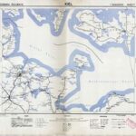 Eisenbahnkarte Deutschlands - Blatt 5 - Kiel (1944) 1:300.000 [Britische Kriegsversion]