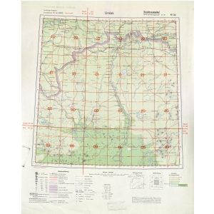 Internationale Weltkarte [M39] - Uralsk (1941) 1:1.000.000 [Fliegerausgabe - Generalstab der Luftwaffe]