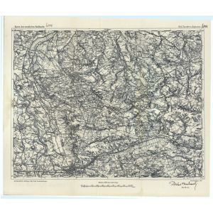 Karte des westlichen Rußlands H41 - Tarnow und Dabrowa 1:100.000 (1915)