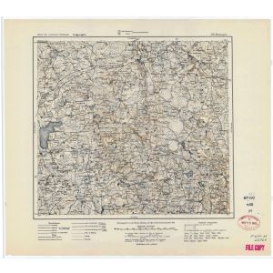 Karte des westlichen Rußlands J15 - Hasenport 1:100.000 (1918)