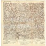 Karte des westlichen Rußlands J16 - Schoden 1:100.000 (1918)