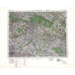 Übersichtskarte von Mitteleuropa 1:300.000 [O51] - Prag (1945)