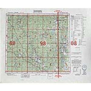 Übersichtskarte von Osteuropa 1:300.000 [III58] - Nishnij (1942) Fliegerausgabe