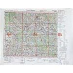 Übersichtskarte von Osteuropa 1:300.000 [U54] - Minsk (1943) Ausgabe 3