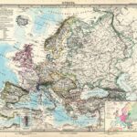 Europa - Stielers Weltatlas von politische Übersicht - Stielers Weltatlas von 1860 (Karte 6)