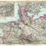 Das Deutsche Reich in 4 Blättern, Blatt 3 (Bayern, Württemberg, Baden, Elsass-Lothringen, Hessen, Hessen-Nassau, Rheinland) - Stielers Weltatlas von 1891