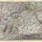 Das Deutsche Reich und seine Nachbarländer. Zur Übersicht der Eisenbahnen und Dampfschifffahrten - Stielers Weltatlas von 1881 - Karte 18)