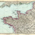 Frankreich in 4 Blättern, Blatt 3 (Aquitanien) - Stielers Weltatlas von 1891