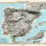 Spanische Halbinsel, Blatt 2 - Stielers Weltatlas von 1881 - Karte 40)