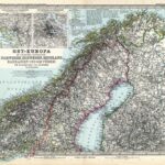 Ost-Europa, Blatt 1: Norwegen, Nord-Schweden und Finnland - Stielers Weltatlas von 1881 - Karte 50)