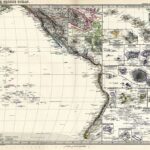 Polynesien und der Grosse Ocean- Östliches Blatt - Stielers Weltatlas von 1881 - Karte 77)