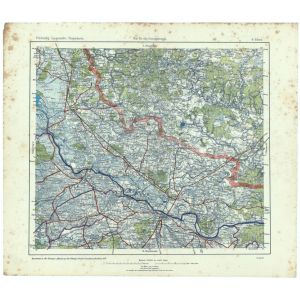 Topographische Übersichtskarte des Deutschen Reiches 6 - Tilsit 1:200.000 (1917)