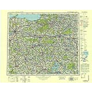 Übersichtskarte von Mitteleuropa 1:300.000 [R55] - Königsberg in Preußen