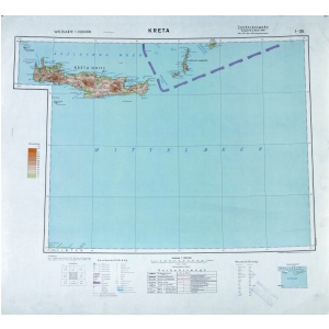 Internationale Weltkarte [I35] - Kreta (1942) 1:1.000.000 [Fliegerausgabe - Generalstab der Luftwaffe]