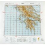 Internationale Weltkarte [J34] - Athen (1942) 1:1.000.000 [Fliegerausgabe - Generalstab der Luftwaffe]