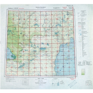 Internationale Weltkarte [L40] - Tschelkar (1943) 1:1.000.000 [Fliegerausgabe - Generalstab der Luftwaffe]