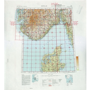 Internationale Weltkarte [O31/O32] - Oslo / Stavanger (1942) 1:1.000.000 [Fliegerausgabe - Generalstab der Luftwaffe]