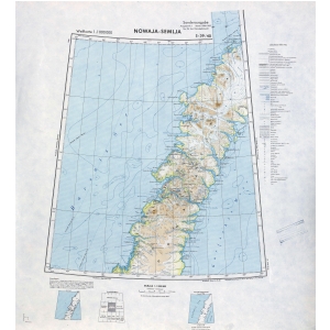 Internationale Weltkarte [S39/S40] - Nowaja-Semlja (1942) 1:1.000.000 [Fliegerausgabe - Generalstab der Luftwaffe]